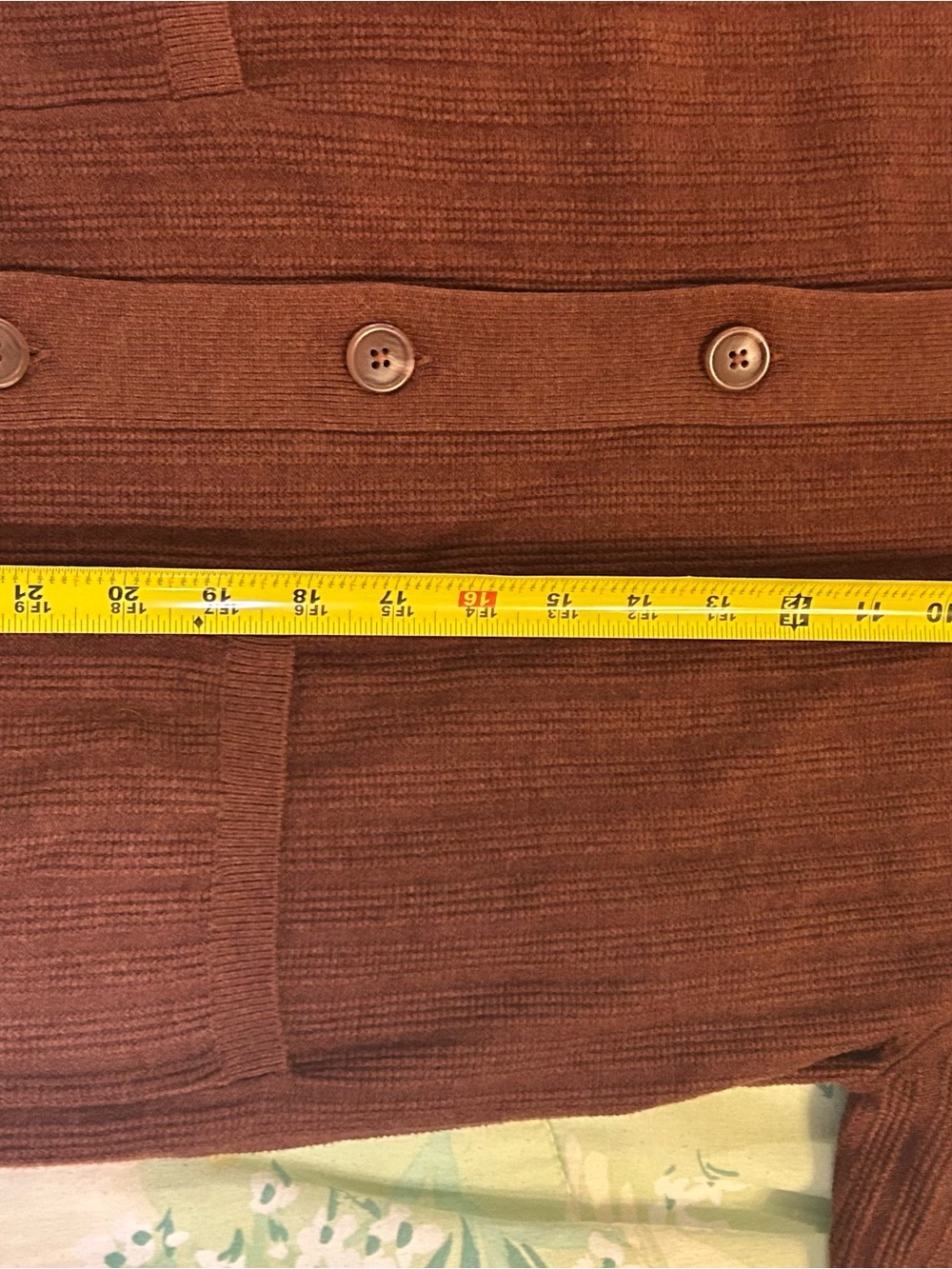 Goodfellow & Co Brown Ribbed Button-Up Cardigan - Picture 4 of 4